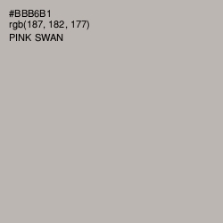#BBB6B1 - Pink Swan Color Image